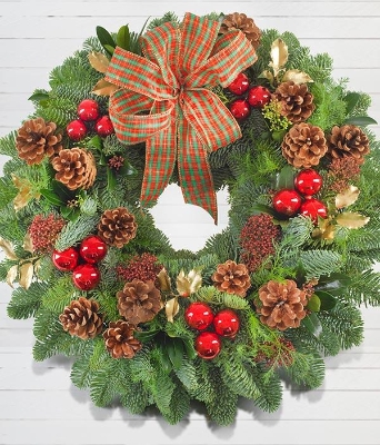 Buy real christmas wreath online Clearance